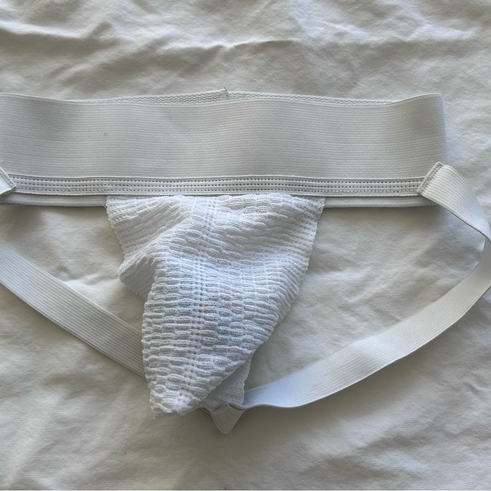 White Textured Jock